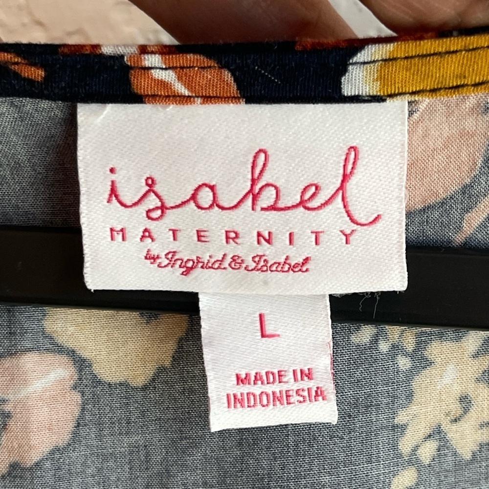 Isabel Maternity Floral Maxi Dress - Picture 6 of 7